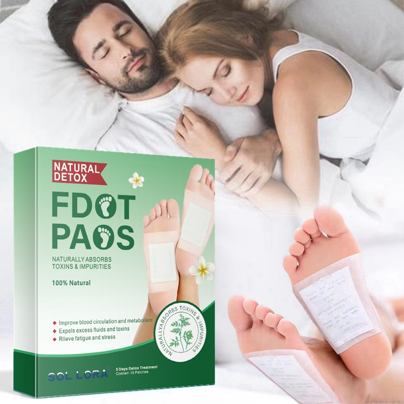 SOL LORA Aicao Air Ginger Foot Patch Vinagre de Bambu 10 adesivos/caixa_voghion.com