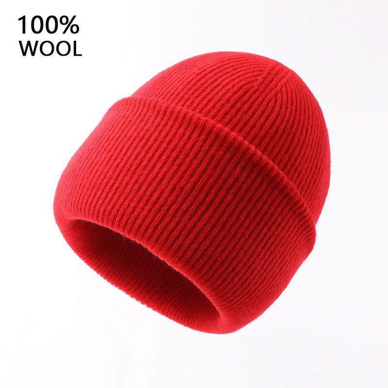 2023 New American Wool Hat Men's Winter Outdoor Ear Protection Thickened Warm Knitted Hat Big Head Circumference Cold Hat_voghion.com
