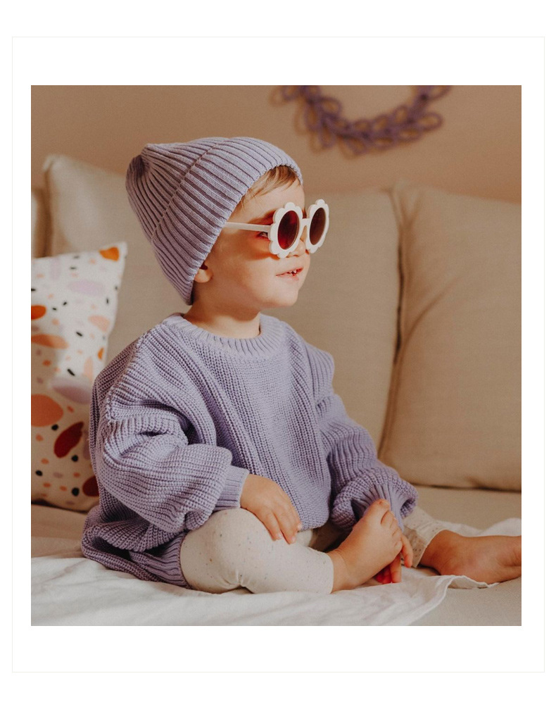 Ins hot style foreign trade cross-border children's clothing baby sweater baby boy girl child autumn and winter loose knitted jacket_voghion.com
