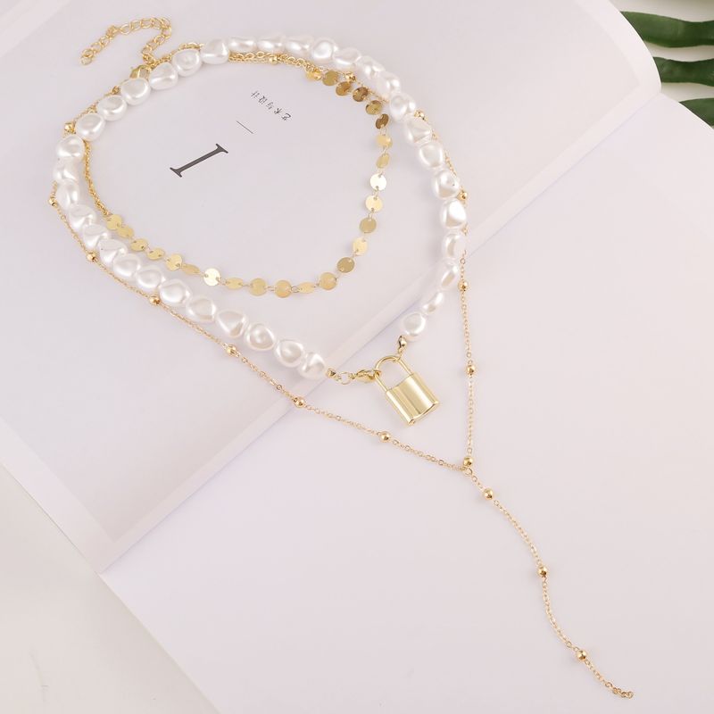 Multi schicht unregelmäßigen perlenkette, speziell geformte retro Barock perlenkette schmuck high-end_voghion.com