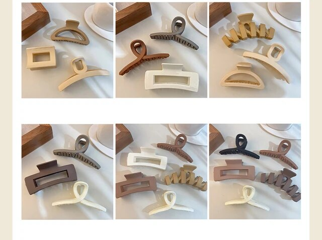 Set di copricapi nuove donne moda artiglio clip caffè nero acrilico grande artiglio per capelli coreano per ragazza clip barrette accessori per capelli_voghion.com
