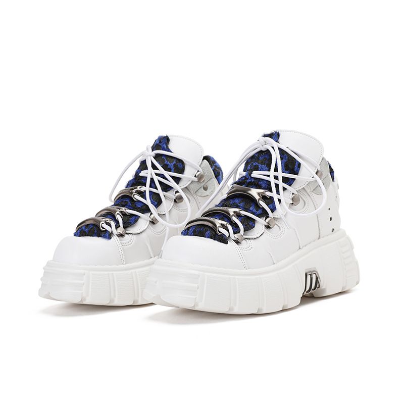 2025 New Leopard Print Color Blocked Y2k Punk Height Increasing Thick Soled High Top Shoes, Spicy Girl Niche Design,_voghion.com