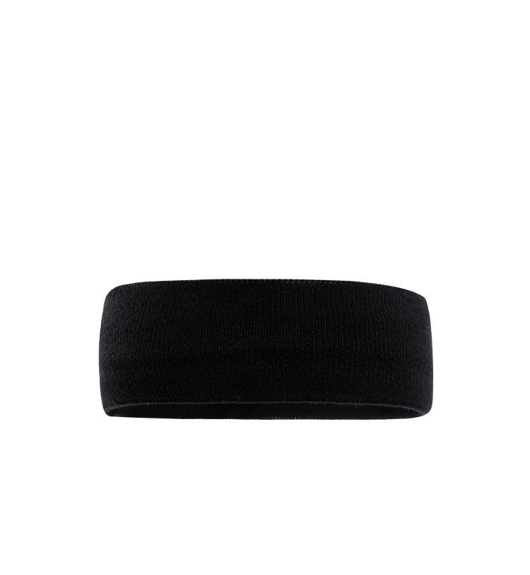 Fascia per capelli europea e americana lavorata a maglia, a tesa larga, elastica, assorbente per il sudore, semplice fascia per capelli tinta unita per le donne_voghion.com