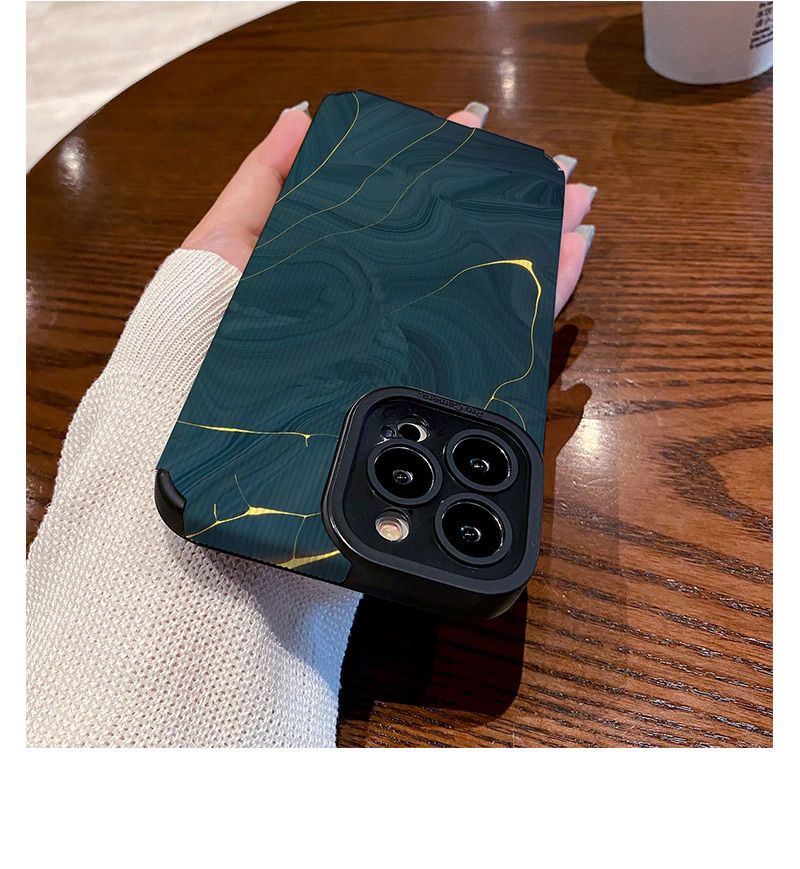 Blue Marble Pattern 12 15 Phone Case 14 For Women IPhone 13/11 Compatible 8 Plus Trendy Pro Max_voghion.com