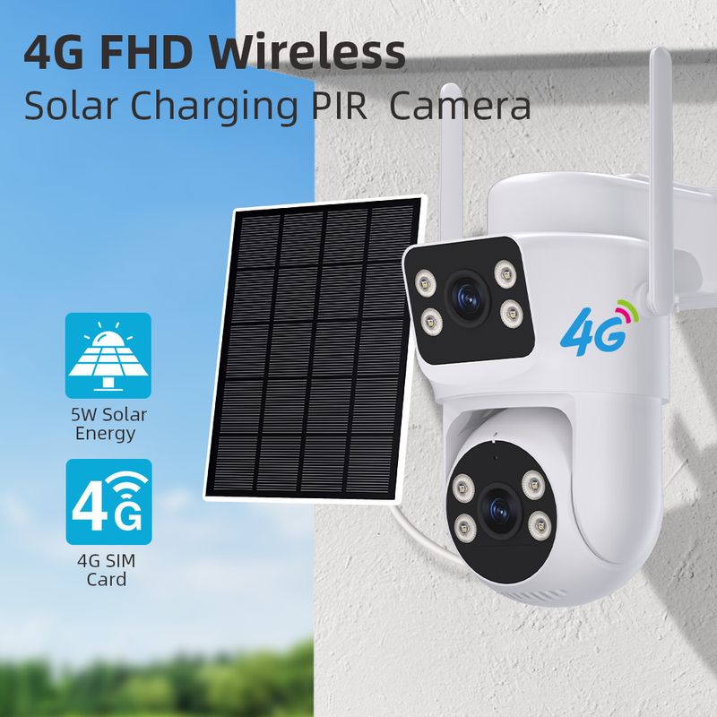 iCsee Overseas Waterproof 4G Free Data Solar AOV Surveillance Camera_voghion.com
