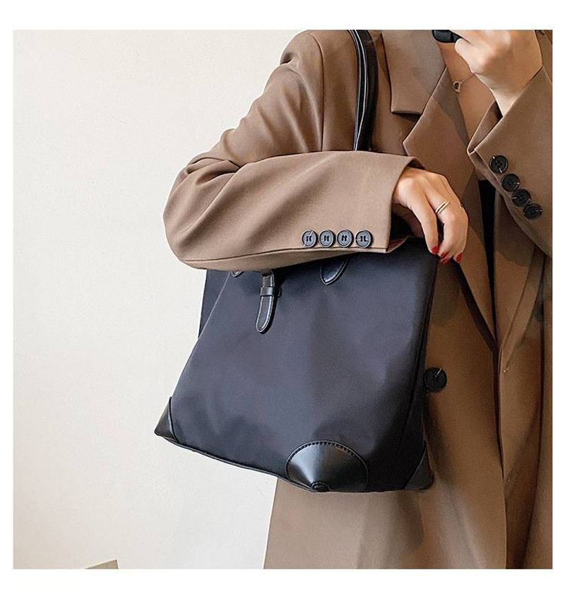 Nuevas tendencias modische einfache Damenhandtasche lässige einfarbige Umhängetasche_voghion.com