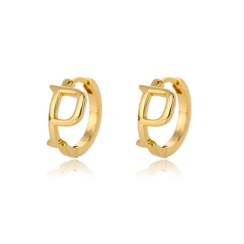 Korean new style 26 English letters earrings for women simple temperament cold style earrings name earrings_voghion.com
