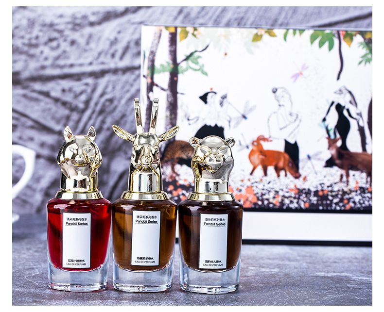 Die Geschichte von Blumen Cross Border Beast Head Fox Elk Tier Parfüm Geschenkbox Set für Männer und Frauen Beliebte Online-Live-Übertragung_voghion.com