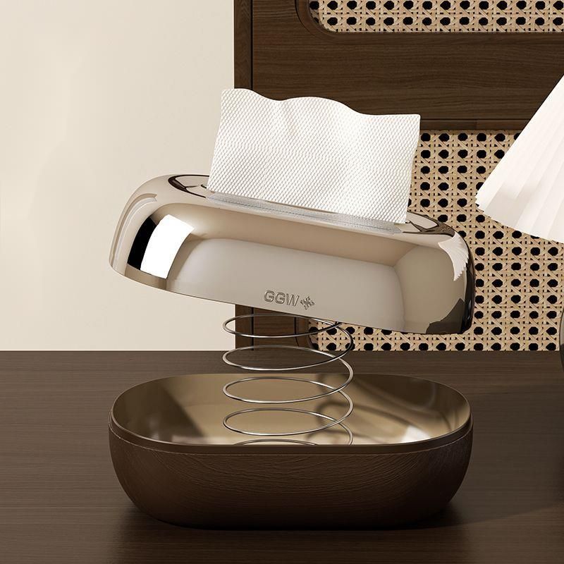 Light Luxury Ins Style High-Value Home Living Room Coffee Table High-End Decorative Piece Bedroom Desktop Tissue Box_voghion.com