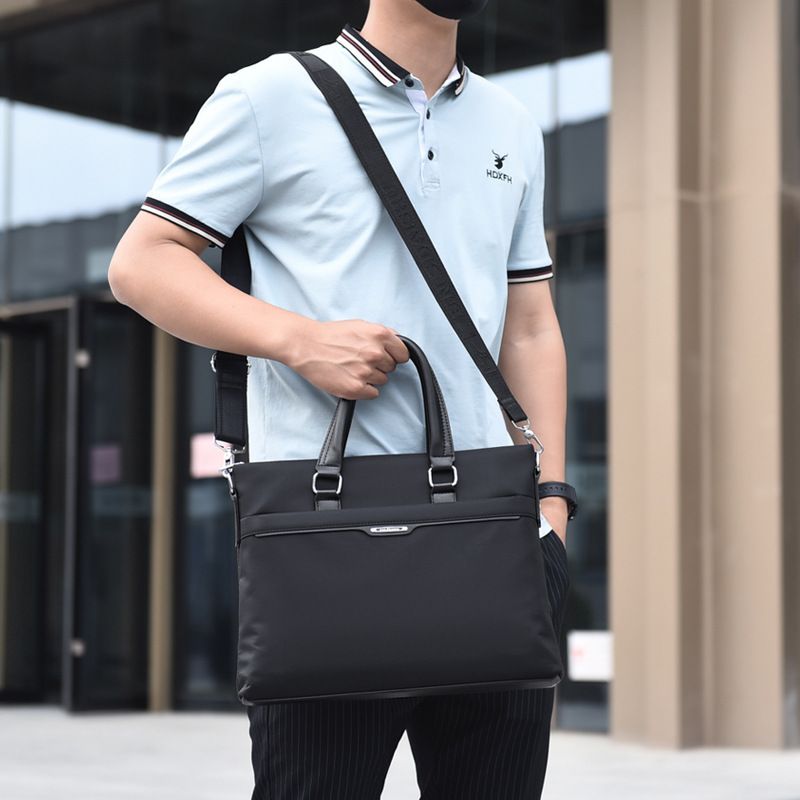 Borsa a mano da uomo, casual, in tessuto Oxford, in nylon, a tracolla, per laptop_voghion.com