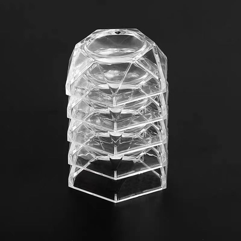 Acrylic Crystal Base Hexagon Shape Sphere-Stone Support Ball Display Stand S/M/L Figurine Holder Desktop Ornaments_voghion.com