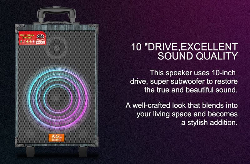 JQS901S Venkovní multifunkční bezdrátový velký stereo Bluetooth reproduktor_voghion.com