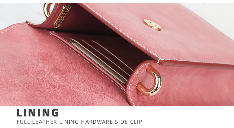 New Tide Design Creative Women's Pure Color Square Large Capacity Card Position Multifunction Shoulder Crossbody Small Square Bag Camera Bag Coin Bag_voghion.com