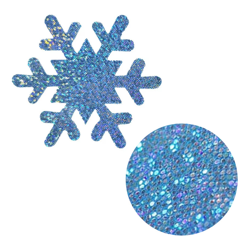 disposable breast patch phantom polka dot blue snowflake chest patch_voghion.com
