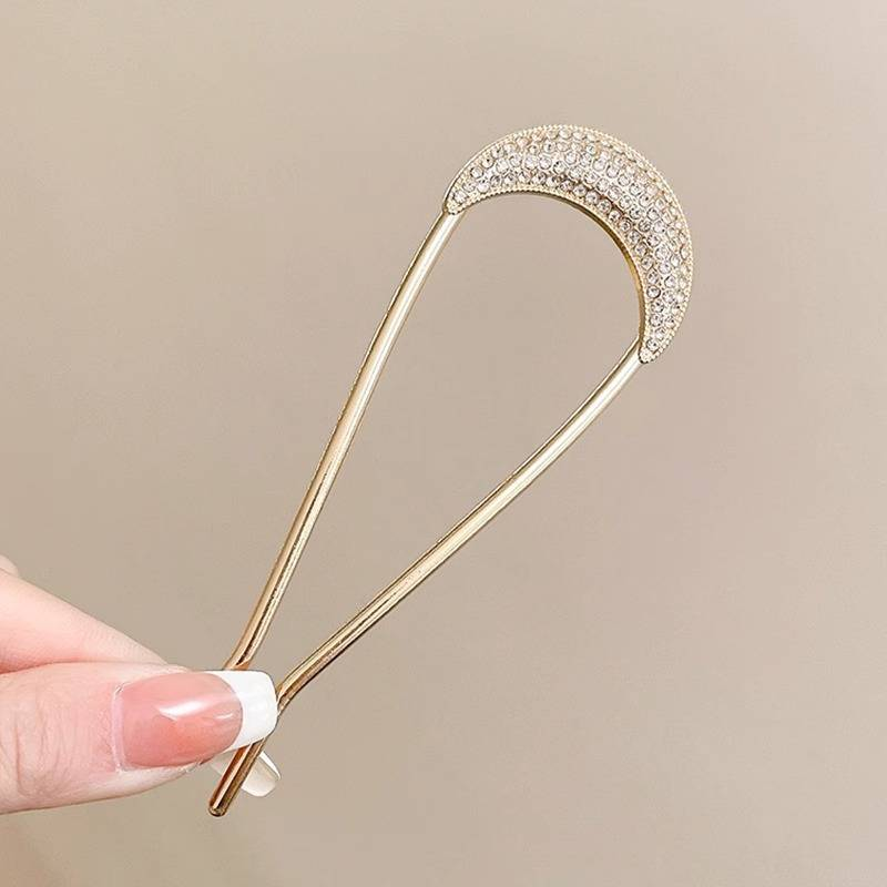 Einfache Haarspangen in U-Form, Haarnadeln für Frauen und Mädchen, Haarstäbe, Haarstyling-Zubehör für Bräute, goldfarbene Haarnadeln aus Metall, Haarspangen_voghion.com