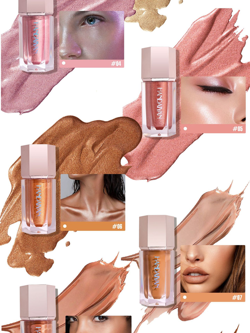 Highlighter Face Shadow Pearl Brightening Liquid Lidschatten-Flüssigkeit_voghion.com