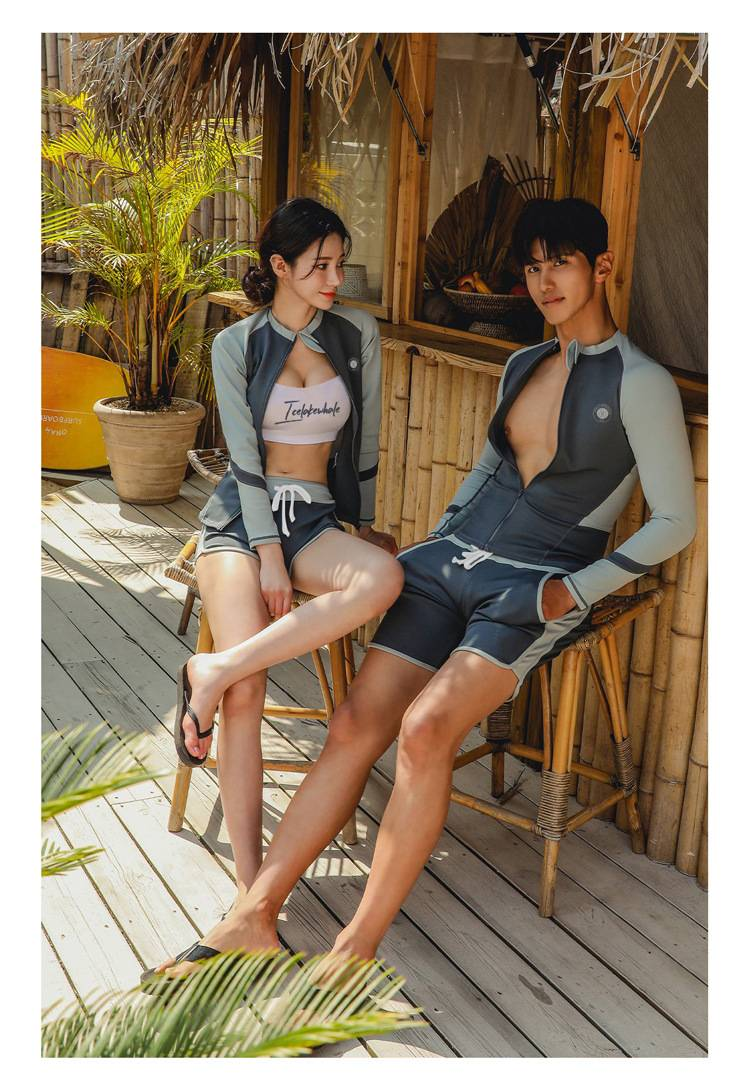 Trajes de buceo, protección solar para hombres y mujeres, secado rápido, dos piezas, manga larga, pantalones largos, trajes de snorkel, trajes de baño, surf_voghion.com