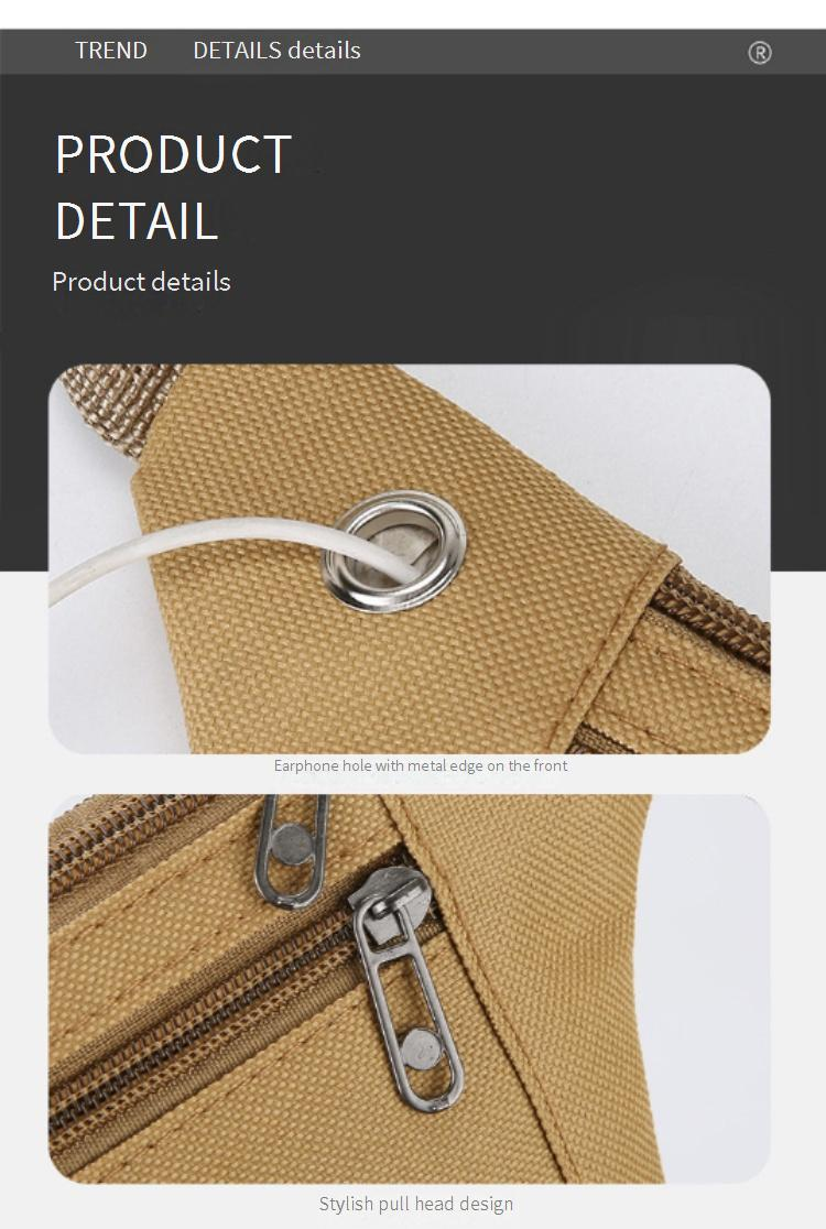 Borsa da palestra, marsupio per uomo, borsa per cellulare, per cantiere, cintura multifunzionale per il tempo libero e leggera per sport e attività all'aperto_voghion.com