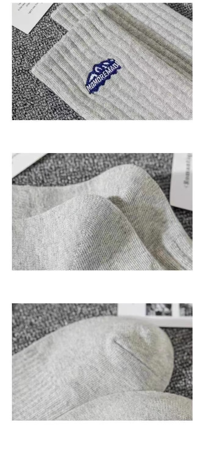 Socks Match Men And Women's Same Style Mid Tube Socks Ins Thick Line Net Red Trend Couple Autumn And Winter Style Socks_voghion.com