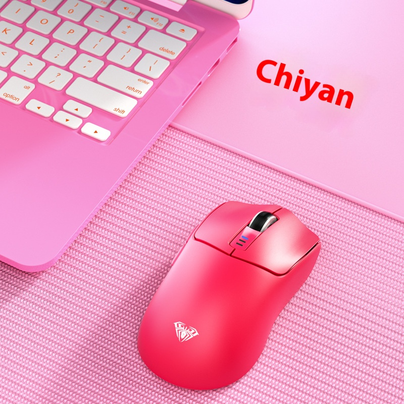 Wireless Gaming Mouse - Bluetooth/2.4G/Wired, 10000DPI, 6 Buttons, Ergonomic Design, RGB Lighting For PC (Black/White/Red/Purple)_voghion.com