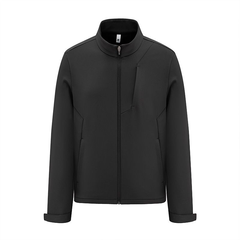 Herren-Softshelljacke mit Stehkragen – 360 g 4-Wege-Stretch-Nylon mit wasserabweisender Beschichtung (M-5XL) | Atmungsaktiv & knitterfrei_voghion.com