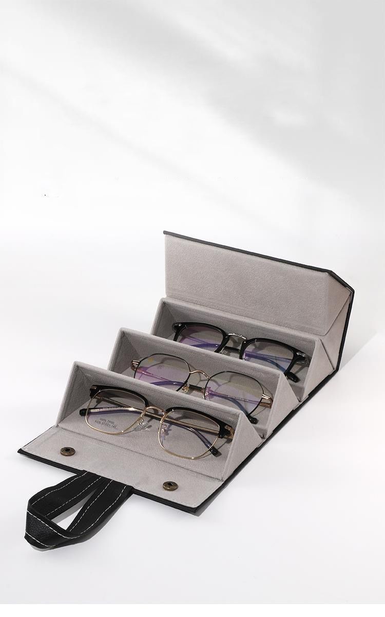 Sunglasses Cases High Quality Glasses Case 6 Slot Grids Eyeglass Sunglasses Glasses Storage Display Grid Stand Case Box Holder Glasses Organizer 23110_voghion.com
