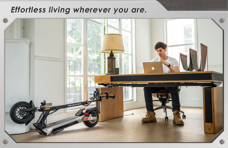 Patinete eléctrico plegable KuKirin M4 Max, 1000 W, 48 V, 18,2 Ah, neumáticos de 10 pulgadas, 45 km/h, frenos de disco delanteros y traseros._voghion.com