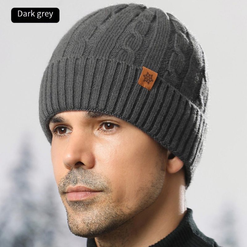 JUND Alpaca Wool Knit Hat Scarf Gloves Set For Men - Winter Warm Fleece-Lined Beanie & Scarf Combo For Outdoor Cycling, Hiking_voghion.com