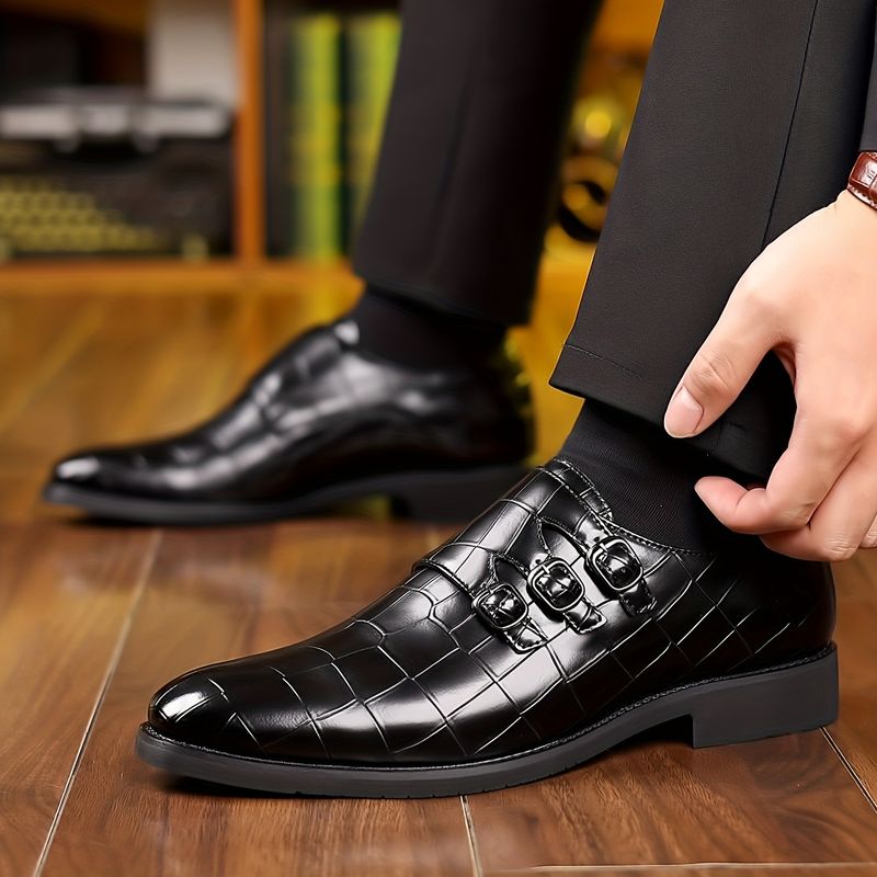 Zapatos casuales de negocios nuevos de otoño e invierno para hombres, zapatos de cuero, zapatos de negocios de tendencia de moda de primavera y verano_voghion.com