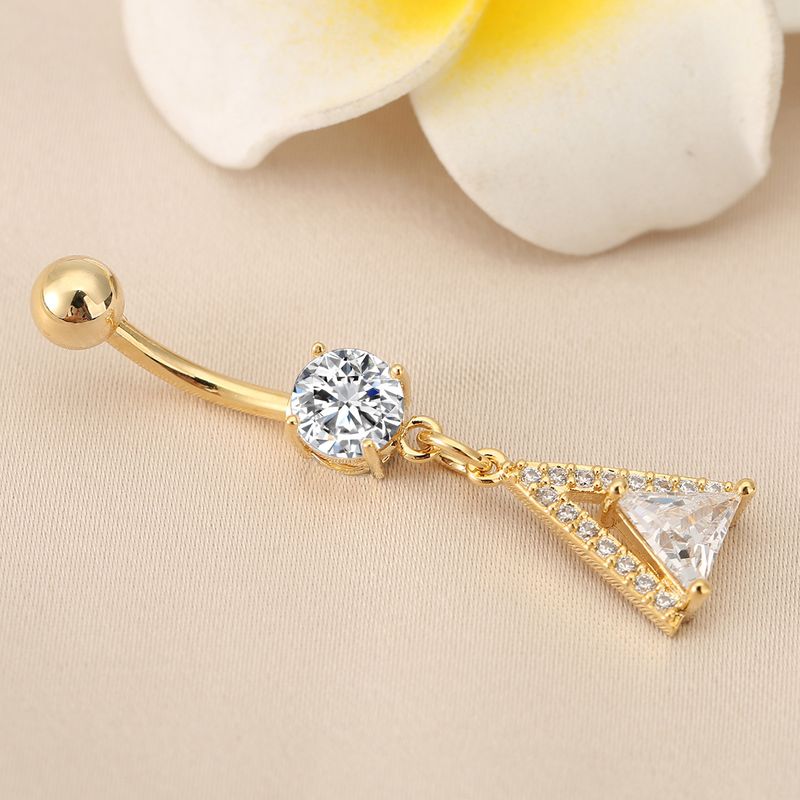 Piercing per ombelico con diamante triangolare - Piercing per il corpo con nappa_voghion.com