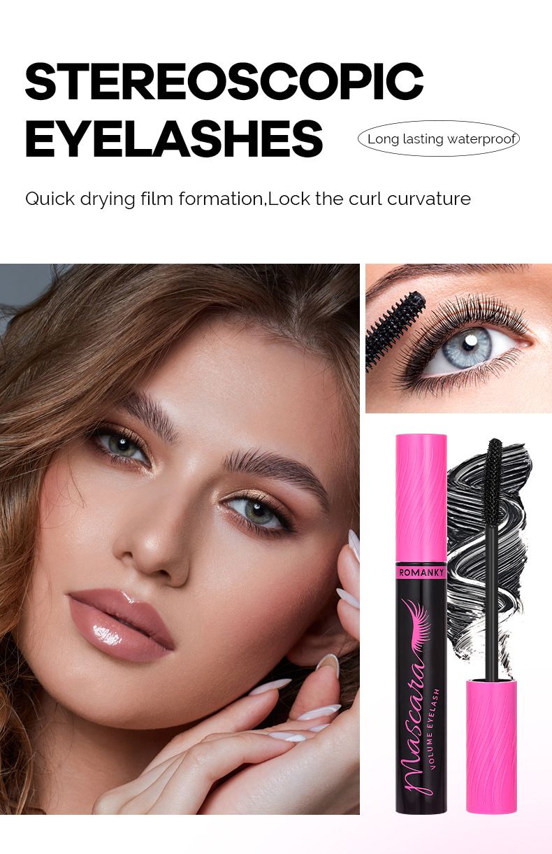 Long-lasting Mascara Waterproof Smudge-proof Dense Curling Style_voghion.com