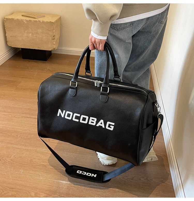 Kostengünstige Leder-Fitness-Frauen-koreanische Cross-Body-Sport-Minimalist-Briefgepäck-Reisetasche mit großer Kapazität_voghion.com