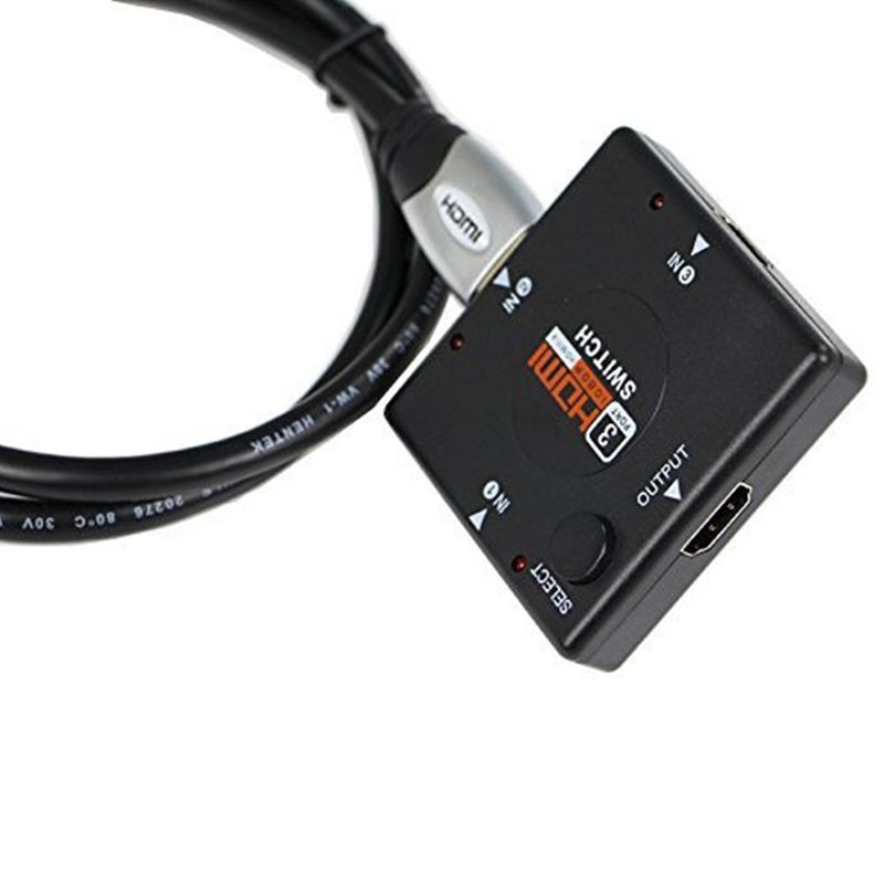 Mini commutatore HDMI Full HD 1080P a 3 porte, commutatore, splitter, selettore, amplificatore per DVD, PS3, Xbox 360_voghion.com