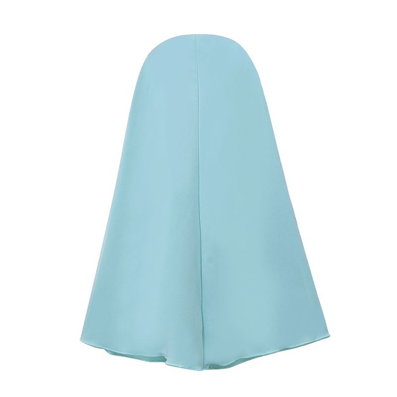 Lasteriided kevad- ja sügisstiilis Tüdrukute pikkade varrukatega ühevärviline kleit + pearätt, kaheosaline laste seelik_voghion.com