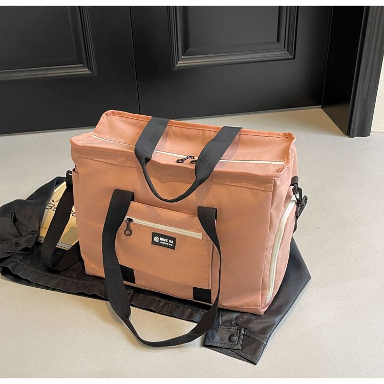 Modieuze lichtgewicht sport-fitnesstas Grote capaciteit Verplaatsbare draagbare opbergtas Schoenen Droog en nat Scheiding Yoga-trainingstas_voghion.com