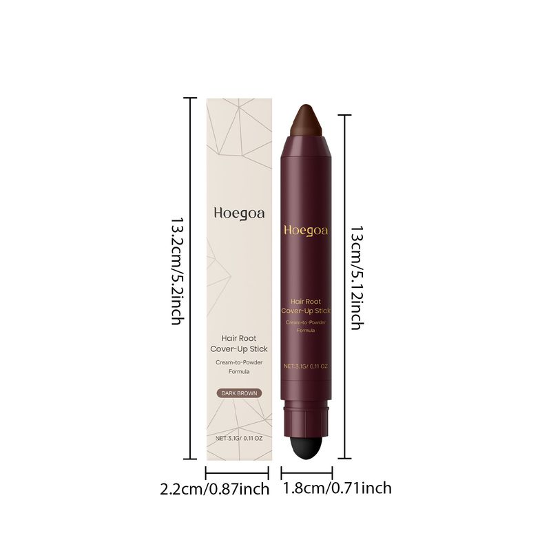HOEGOA Pflanzenextrakt Haarwurzel Tägliche Pflege Natürlicher Haaransatz-Concealer Modischer tragbarer Farbfüllstift_voghion.com