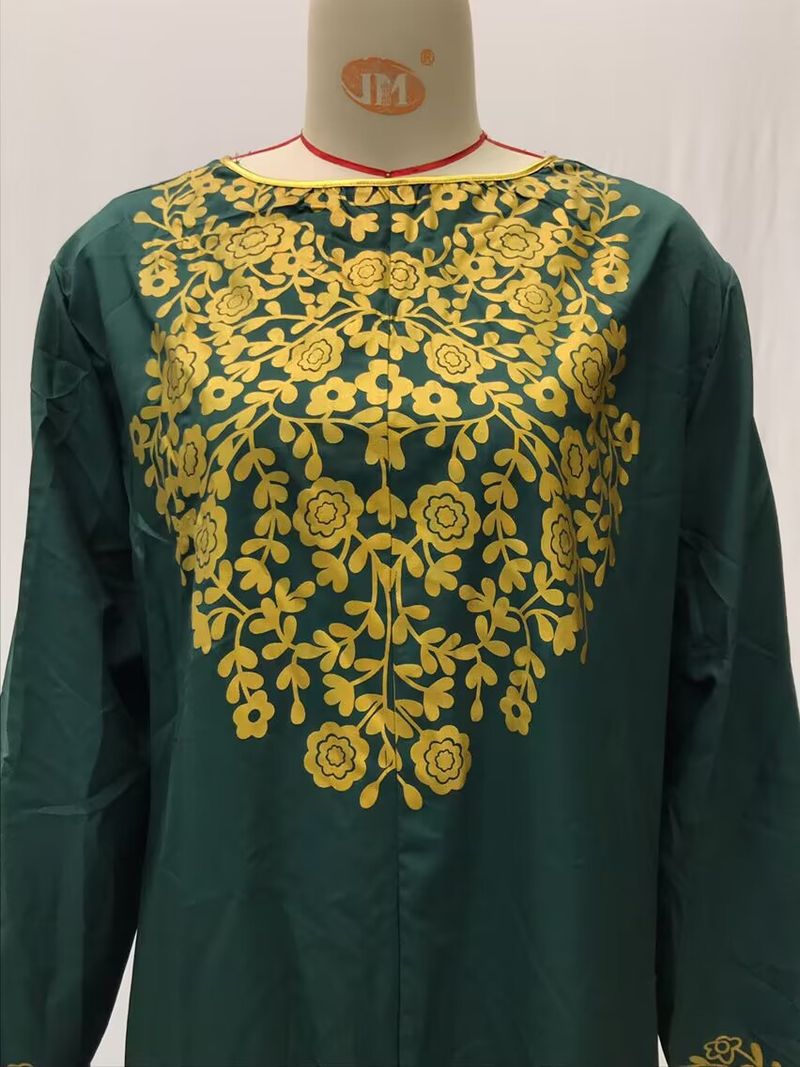 Muslim Abaya Islamic Clothing For Women Dubai Kaftan Robe Dress Turkish Abaya Printed Robes Long Dress Elbise Traditional Cloth_voghion.com