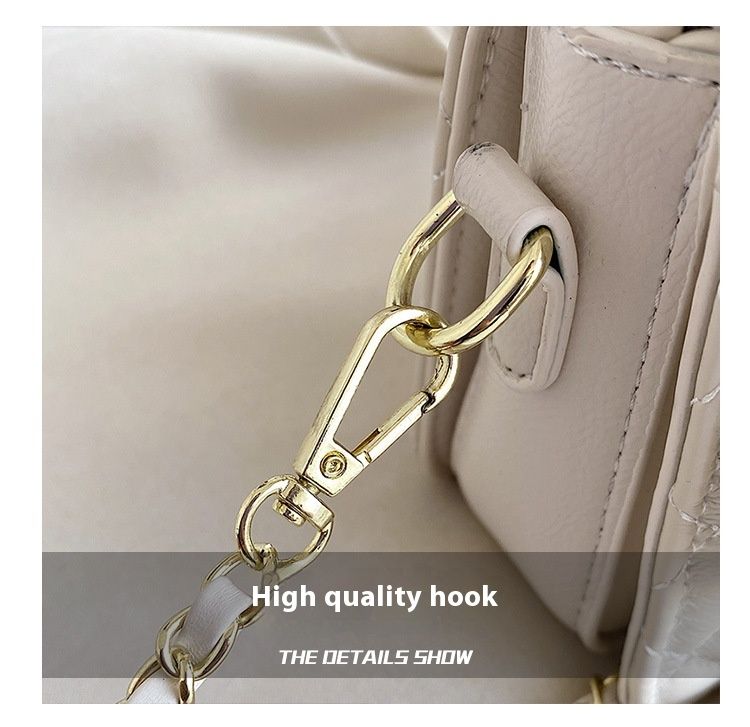 2024 Neue beliebte Umhängetasche Koreanische Ausgabe Einfache kleine quadratische Lingge Bestickte Fadenkette Umhängetasche für die Göttin_voghion.com