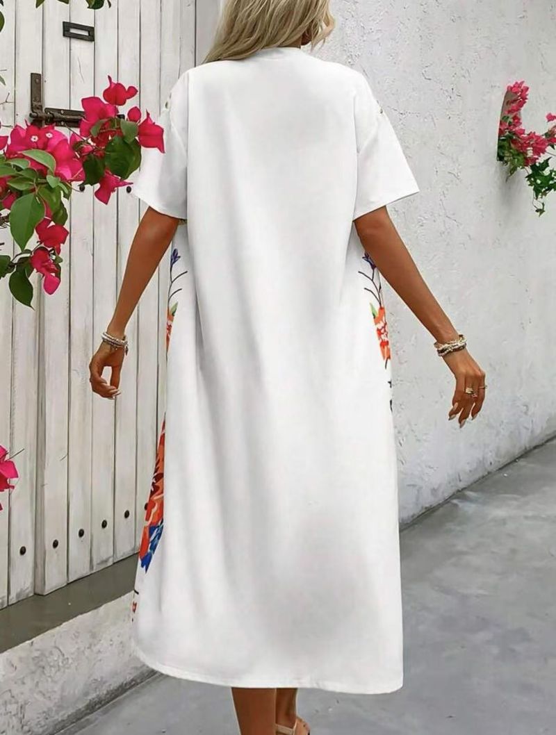 Cardigan lungo casual con stampa in stile etnico retrò bohémien da donna_voghion.com