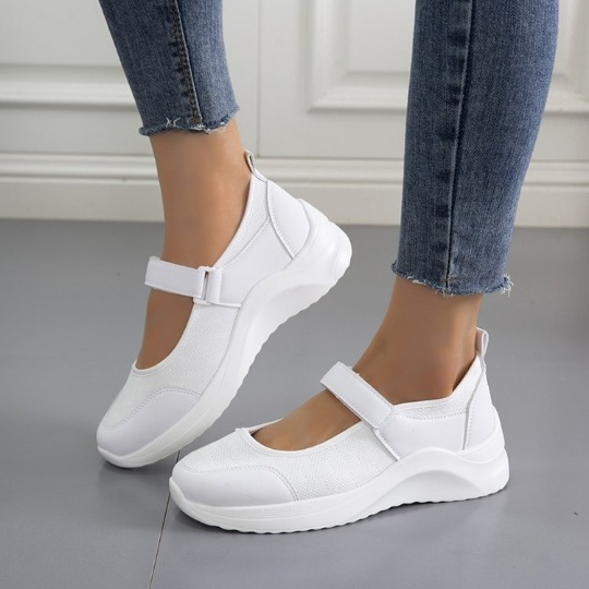 2023 Spring Summer New Fashion Women's Casual Shoes Platform Wedges Round Toe Pumps Female Large Size Sport Shoes Zaptos_voghion.com