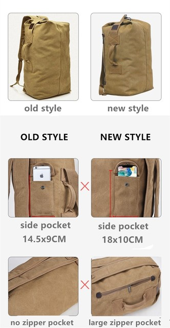 Rucksack für Herren, Reisetasche mit großem Fassungsvermögen, Bergsteigerrucksack für Männer, Gepäck aus Segeltuch, Schultertaschen für Jungen und Herren_voghion.com
