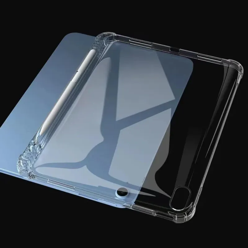 Prozirna stolna futrola Aribag za iPad 11. generacije 11 inča A16 2025 Ultra tanka maska s držačem za olovke za iPad 10.9" 10. generacije 2022._voghion.com