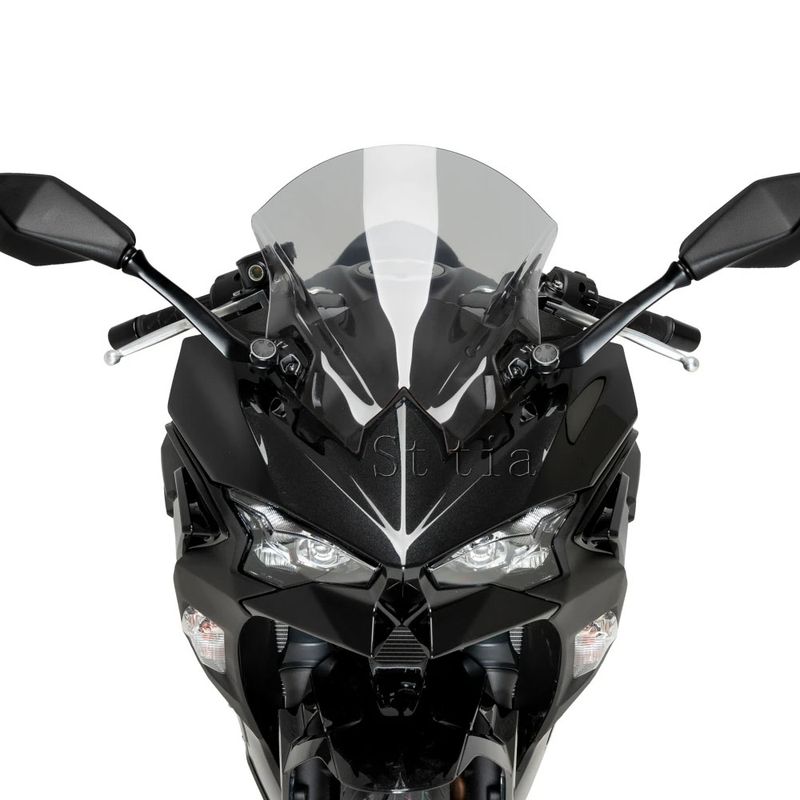 Kawasaki Ninja 500 SE 2024 2025 NINJA500 Motosiklet Ön Cam Rüzgar Deflektörleri Çift Kabarcıklı Ön Cam Siperi_voghion.com