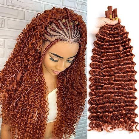 Extensions de cheveux ondulés au crochet – Synthétiques, pour hommes et femmes, faciles à coiffer_voghion.com