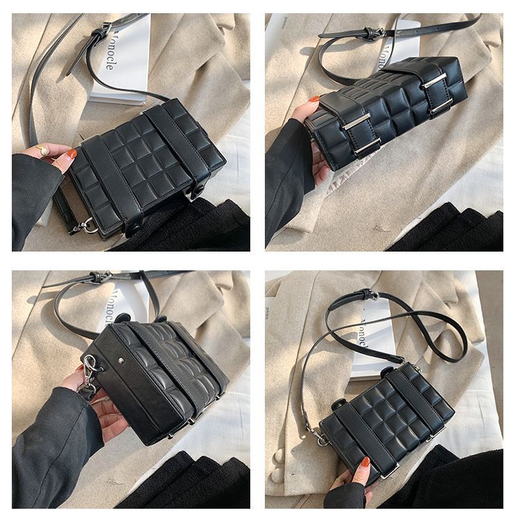 Geantă de umăr pentru femei, geantă crossbody, geantă de mână cu curea dublă, cu bloc de ciocolată, tip crossbody_voghion.com