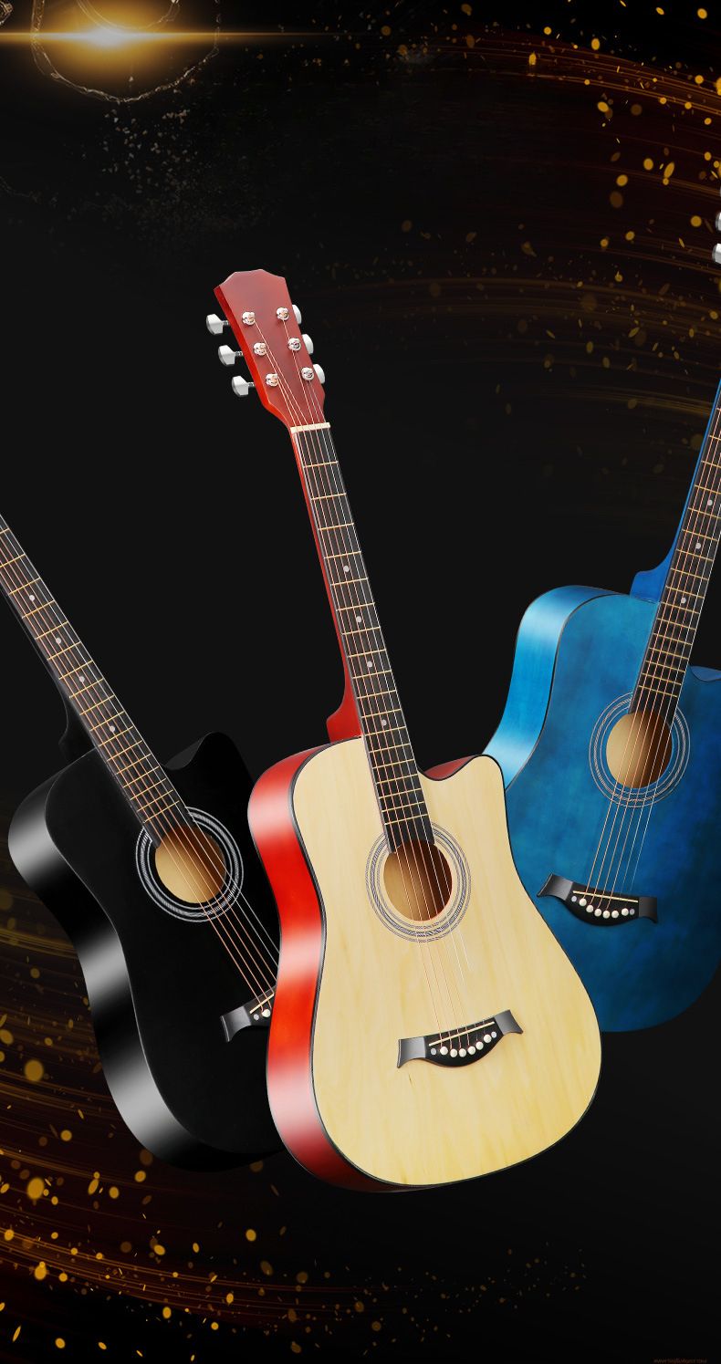 Chitarra per principianti in tiglio liscio da 38 pollici e 41 pollici_voghion.com