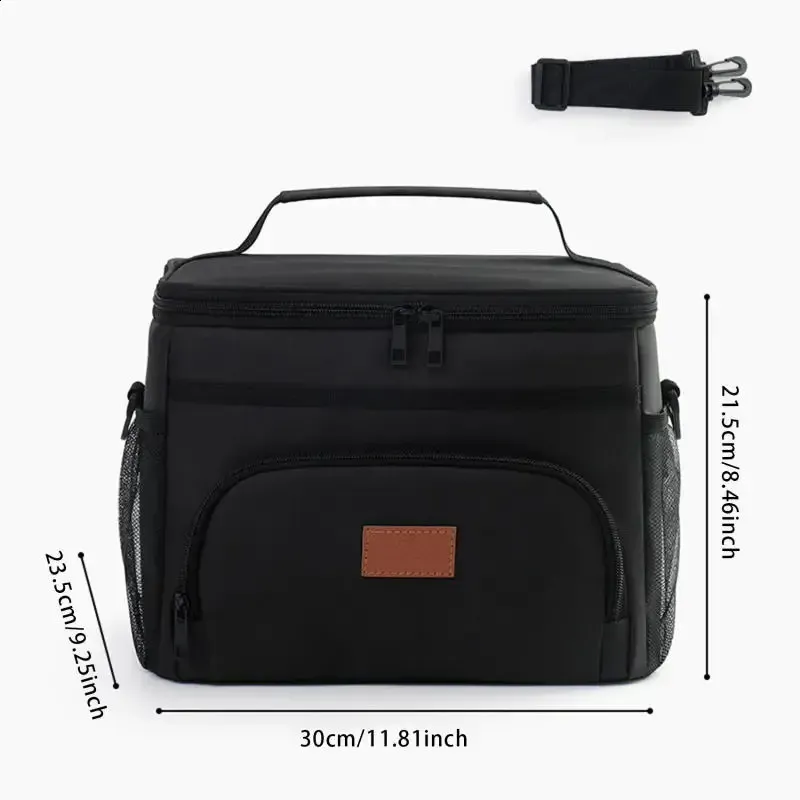 Large Capacity Leak Proof Lunch Backpack Large Picnic Cold And Warm Insulated Bag Outdoor Storage Shoulder 250318l_voghion.com