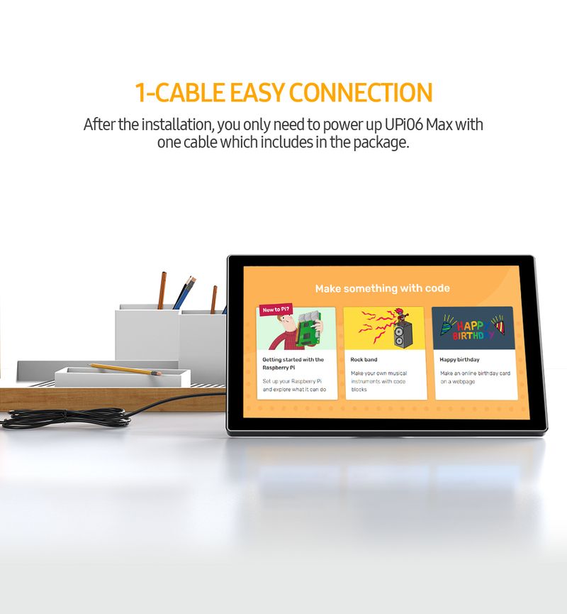 Monitor EVICIV da 10 pollici, monitor portatili touchscreen Raspberry Pi, display RasPi 4 USB-C HDMI RPi, pannello IPS con custodia_voghion.com