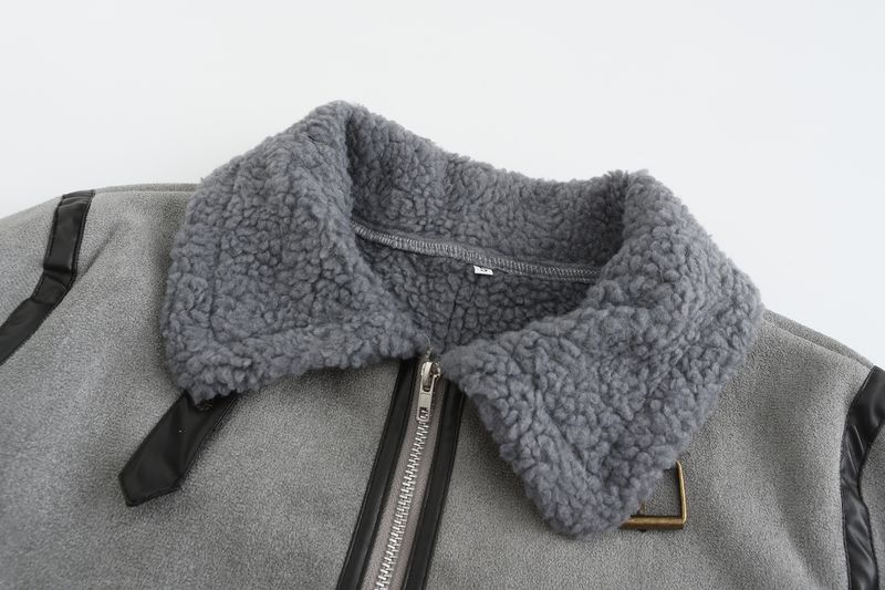 Damenbekleidung Herbst und Winter Neue Damen Kurze Schaffell Pelz Integrierte Lederjacke Damen Pelz Dicken Mantel_voghion.com