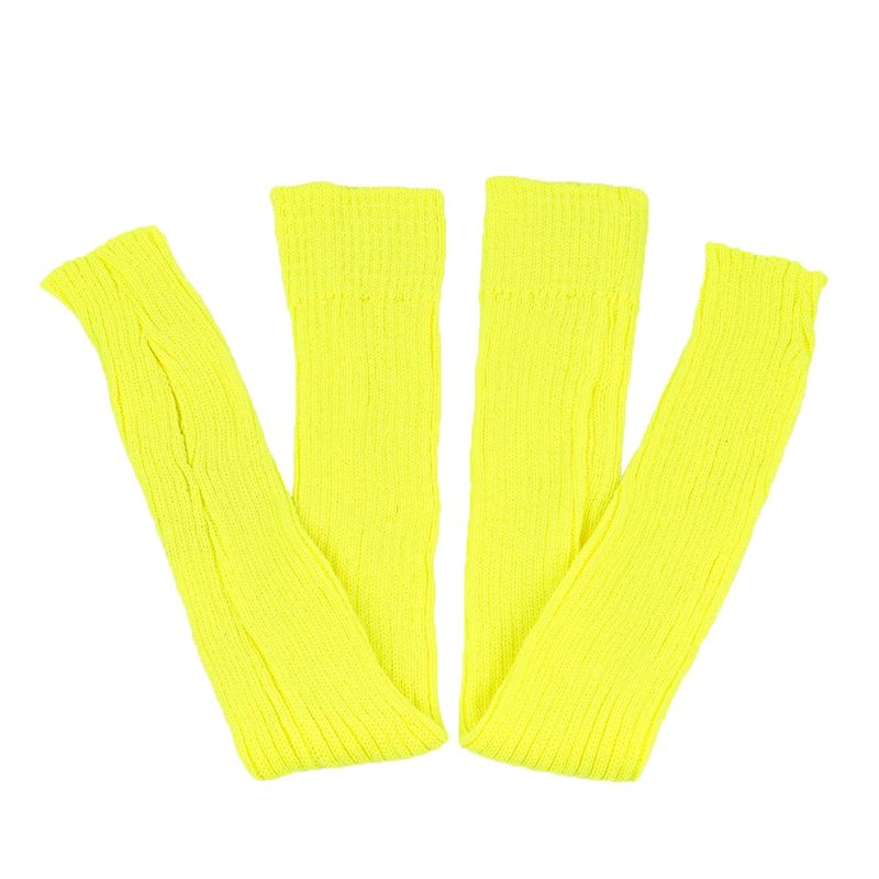 Unisex Verlängerte Woll-Beinstulpen (80 cm) Damen-Florsocken, gestrickte Woll-Beinstulpen, Ballett-Yoga-Fußwärmer_voghion.com